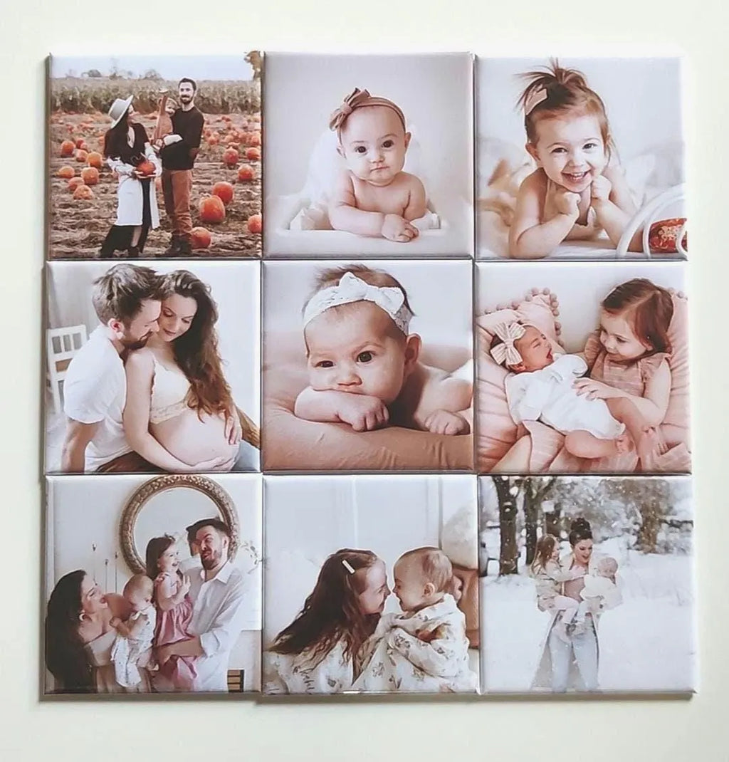 9 magnets personnalisés 2.5 *2.5
