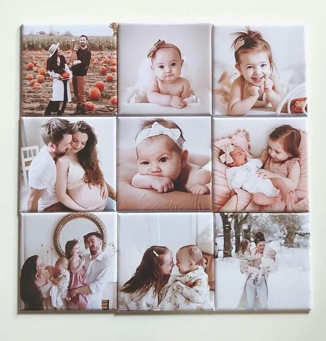 9 magnets personnalisés 2.5 *2.5